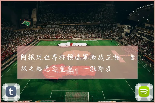 阿根廷世界杯预选赛激战正酣，晋级之路悬念重重，一触即发